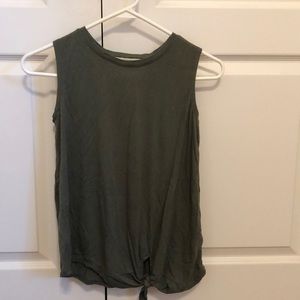 Green tank top